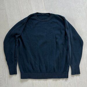 Brandy Melville Brianna Cotton Sweater Navy
